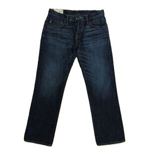 Y2K Abercrombie & Fitch Men’s Jeans, Slim Straight, 31x30, Dark Blue, Button Fly